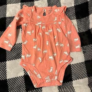 Infant size 9M cat onesie